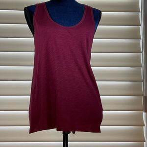 J Crew Tank Top Burgundy Medium